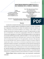 Importancia de Caracterizar Residuos Domésticos en La Fuente: Caso de Una Comunidad de El Consejo, Venezuela