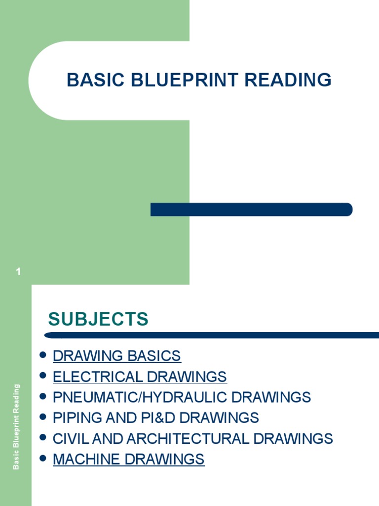The Language of Lines – Basic Blueprint Reading