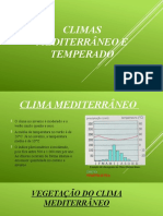 Climas Mediterrâneo e Temperado: Características e Vegetação