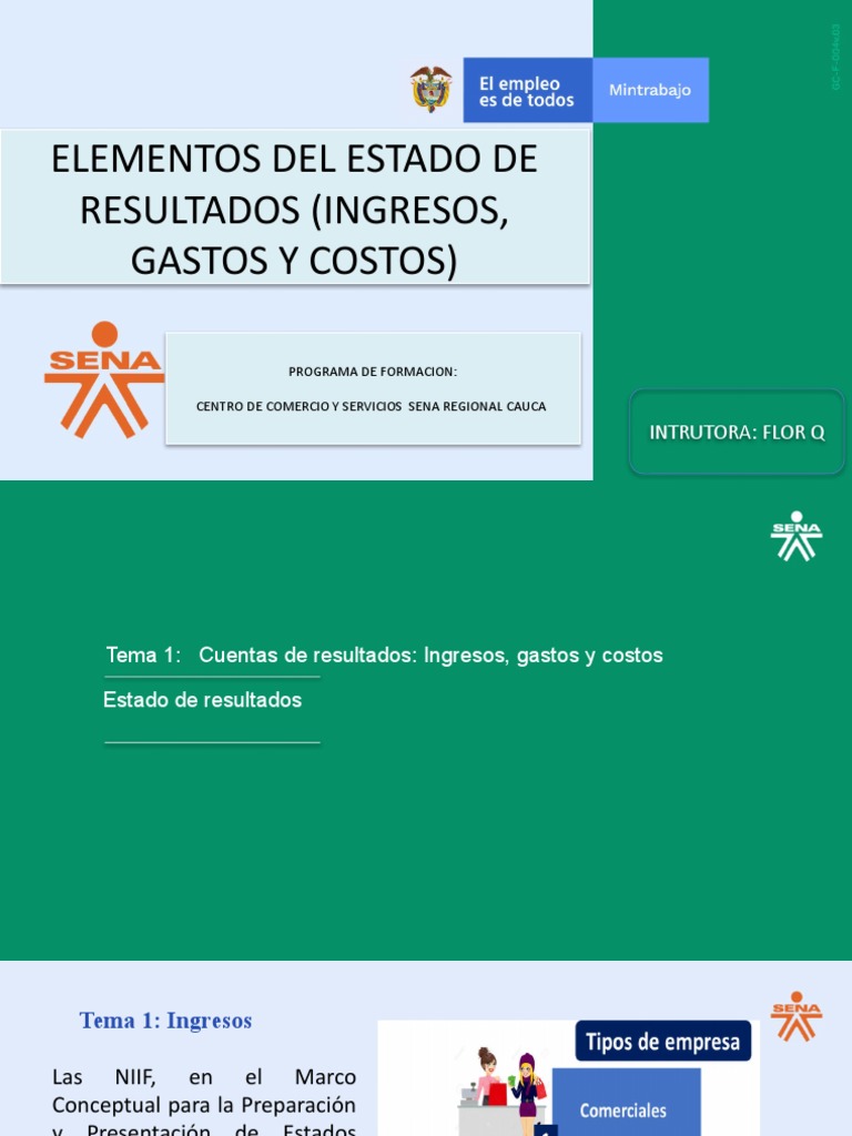 Contabilidad Ingresos Costos y Gastos | PDF | Contabilidad | Servicios ...