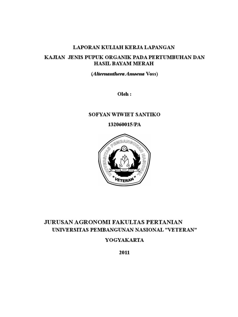 penelitian BAYAM MERAH