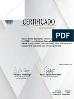 Certificado Curso de condutores de Veiculos de Emergência