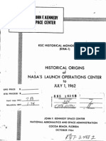 Historical Origins of NASA's Launch Operations Center To July 1, 1962