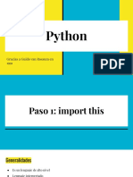 Python: Introducción al lenguaje de programación