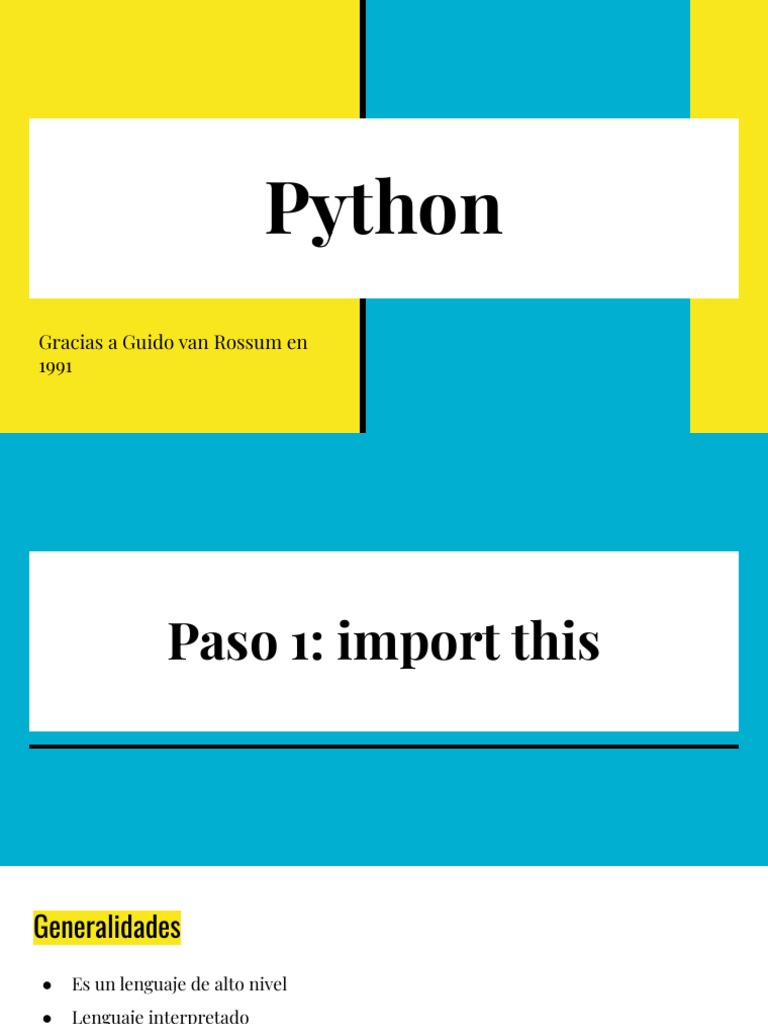 Introducción a Python: Un resumen completo de sus características ...