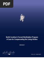 Download North Carolinas Forced-Sterilization Program A Case for Compensating the Living Victims by John Locke Foundation SN59487193 doc pdf