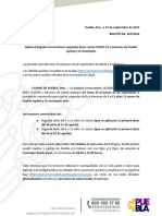 Segundas Dosis Contra COVID-19 para Menores de Puebla Capital y 14 Municipios