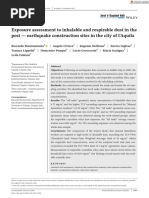 Journal of Occupational Health - 2021 - Mastrantonio - Exposure Assessment To Inhalable and Respirable Dust in The Post