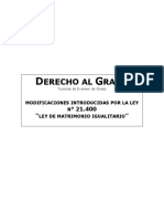 Modificaciones Ley 21.400 Sobre Matrinonio Igualitario - Derecho Al Grado