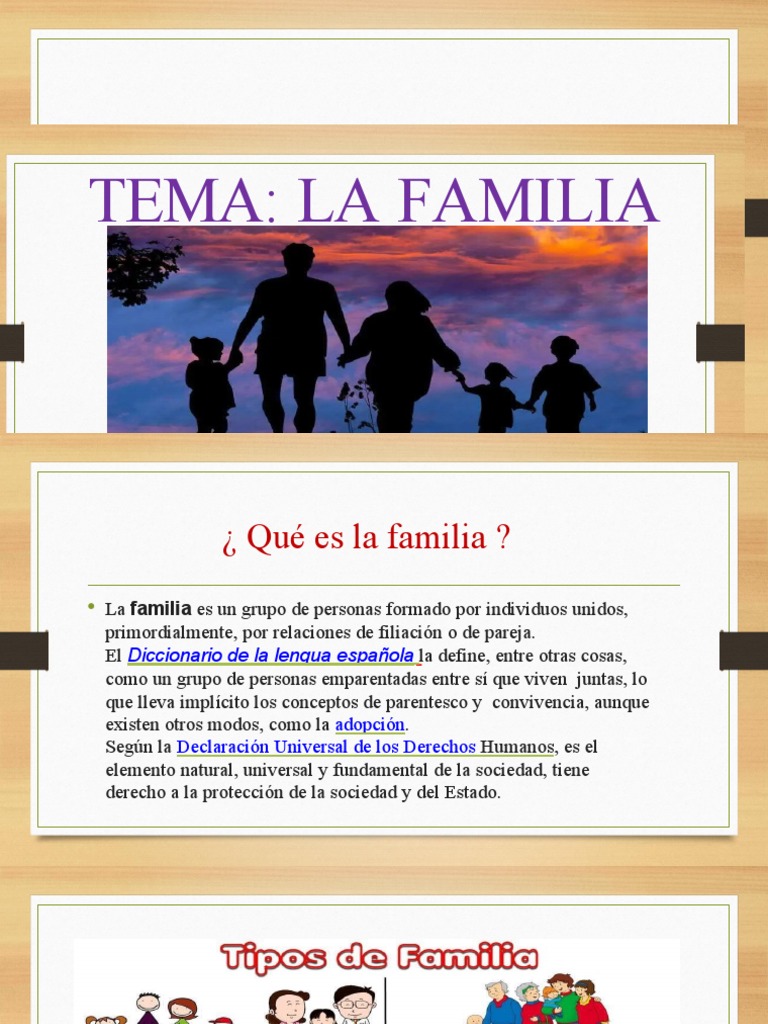 Tipos y Funciones de la Familia | PDF | Familia | Instituciones sociales
