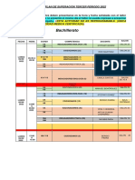Horario Bachillerato Plan de Superacion 3 Periodo 2022 PDF