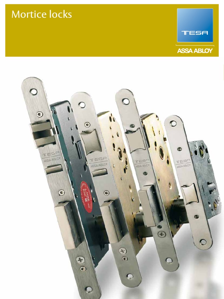 TESA Mortice Locks Catalogue Overview | PDF | Door | Building Engineering