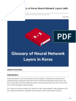 Complete Glossary of Keras Neural Network Layers With Code