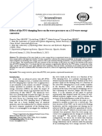 Effect of The PTO Damping Force On The Wave Pressures On A 2-D Wave Energy Converter