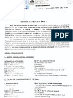 Acusación formal por violación