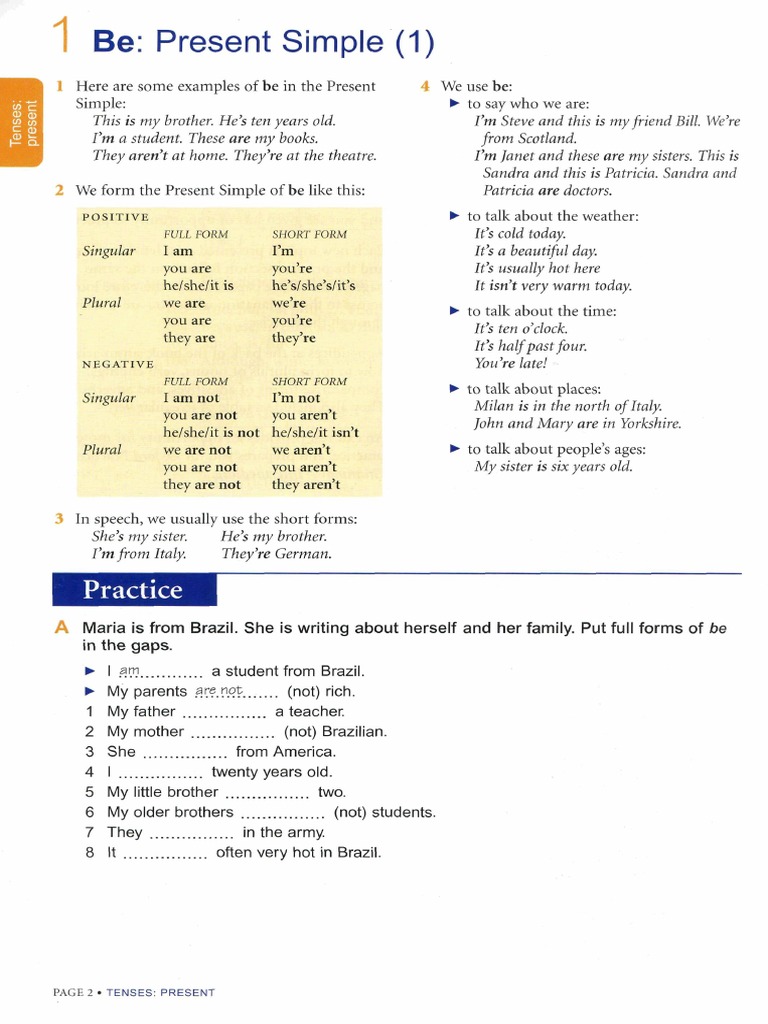 Present Simple | PDF