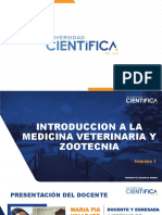 Introducción A La Medicina Veterinaria y Zootecnia - Sem-01 - Sesión-01 - 2022-1