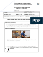 Evaluación matemática primaria UNIPOL