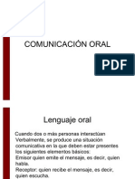 COMUNICACIÓN ORAL