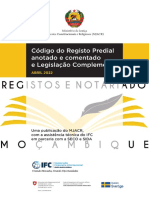 Moçambique - Código Do Registo Predial Anotado e Comentado e Legislação Complementar