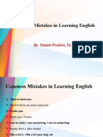 Common Mistake in English