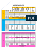 Jadwal Pelajaran SD Sis Ta 2022-2023