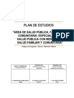 Seg12. Área de Salud Pública, Familiar y Comunitaria Especialista en Salud Pública Con Mención en Salud Familiar y Comunitaria