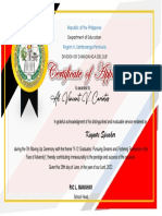 Certificate Speaker