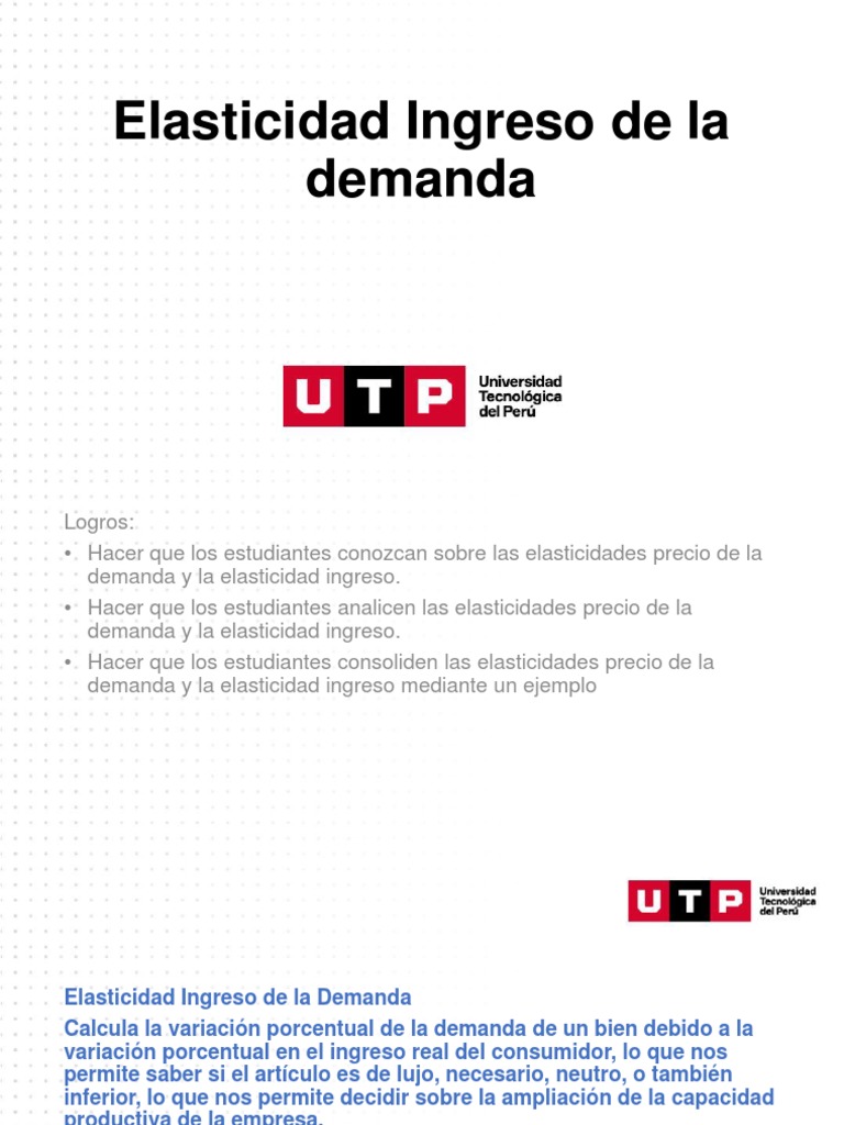Elasticidad Ingreso de La Demanda | PDF | Negocios | Tecnología