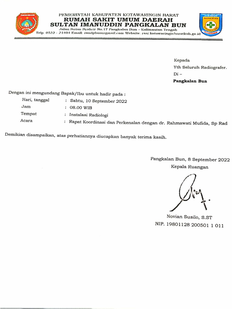 Undangan Rapat | PDF