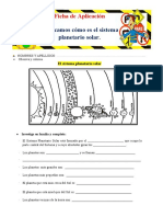 4° Ficha Día 4 Cyt Explicamos Cómo Es El Sistema Planetario Solar