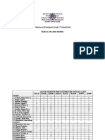 Rizals Life and Works Attendance