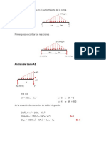 Calcular EIy en el punto máximo de carga de una viga