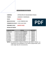 Cronograma de Pago Omp Ib