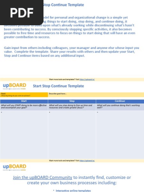 Free Start Stop Continue Change Template PowerPoint