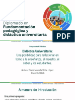 DFPD Com Didactica Didactica Universitaria Posibilidad Reflexionar Ensenanza Maestro Saber Estudiantes