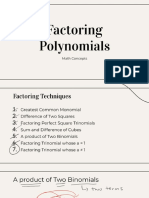 Factoring Techniques Part 2