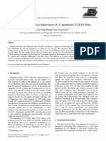 Stress and Oxidation Behaviours of R.f.-Sputtered (Ti, A1) N Films