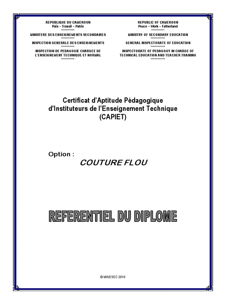 Liste Des Recettes Patrons Schémas Plans Pour Couture 2 4 3 Referentiel Couture Flou | PDF | Couture | Méthode d'enseignement