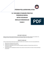 5.8 Dokumen Standard Prestasi KSSR (Pendidikan Moral) Tahun 1