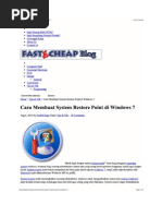 Download Cara Membuat System Restore Point Di Windows 7 by AdeVolution Maker SN59491743 doc pdf
