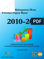 Proyeksi Penduduk Kabupaten - Kota Tahunan 2010-2020 Provinsi Papua Barat