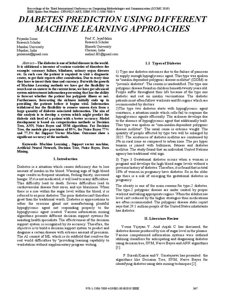 IEEE Paper 1 PDF Machine Learning Artificial Neural Network