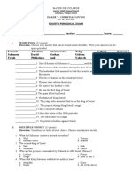 GRADE 7 - CHRISTIAN LIVING 4TH QUARTER