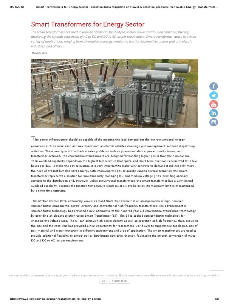 Smart Transformer - SST | PDF | Transformer | Electrical Grid
