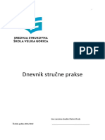 Dnevnik Stručne Prakse TZESSPR