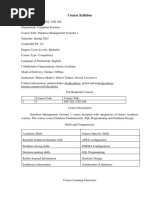 INF 202 Course Syllabus