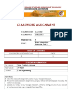 Classwork Assignment 5 - Module 1 Part 2 - Calculus 2 - TRINA YVETTE ARMEA