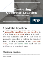 Illustrating the Quadratic Equation