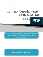 Beriman Kepada Kitab-Kitab Allah SWT